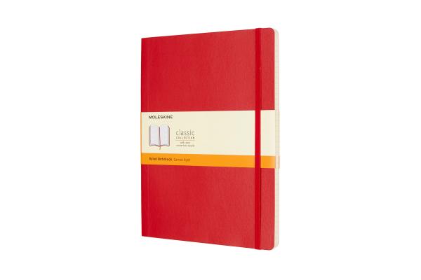 MOLESKINE Notizbuch XL 854672 Liniert,SoftCover,Scharlach