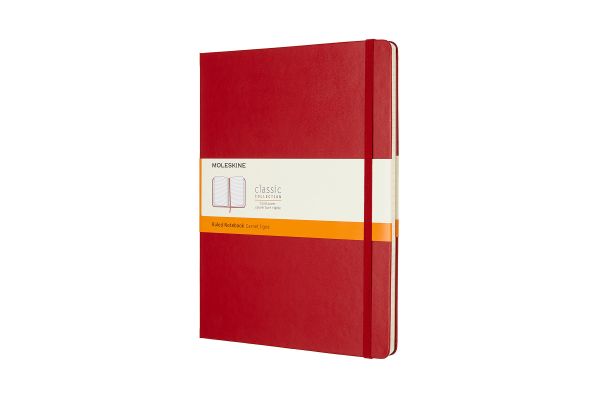 MOLESKINE Notizbuch XL 855082 Liniert,HardCover,Scharlach