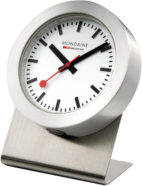 MONDAINE Tischuhr 50mm A660.81SBB silber, magnetisch