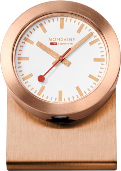 MONDAINE Tischuhr 50mm A660.82SBK rosegold, magnetisch