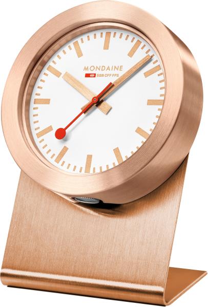 MONDAINE Tischuhr 50mm A660.82SBK rosegold, magnetisch