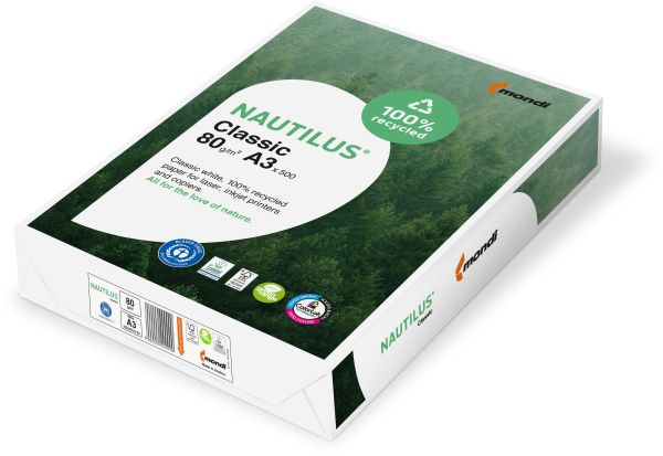 MONDI Nautilus Classic A3 88032444 80g, recycling 500 Blatt