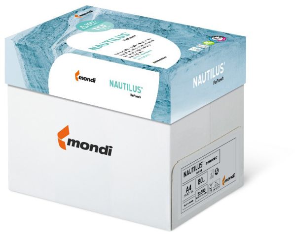 MONDI Nautilus Kopierpapier FSC A4 88078255 Frischfaser-Rec.80g SB 500 B.