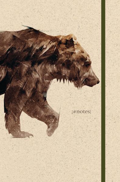 NATUR VERLAG Notizbuch Hardcover 13x21cm 10909N Bear, blanko