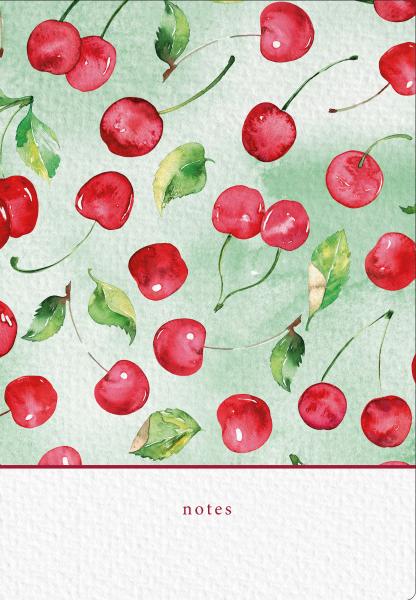 NATUR VERLAG Notizbuch Crushpaper A5 11005N Kirsche Muster, dotted