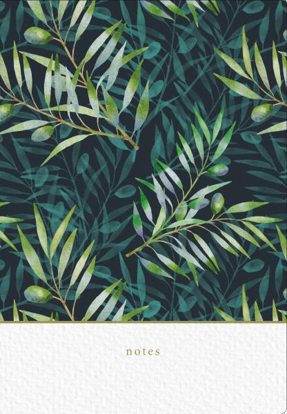 NATUR VERLAG Notizbuch Crushpaper A5 11011N Olive Muster, dotted