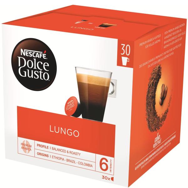 NESCAFE Kaffeekapseln Dolce Gusto 12423833 Lungo 30 Stück