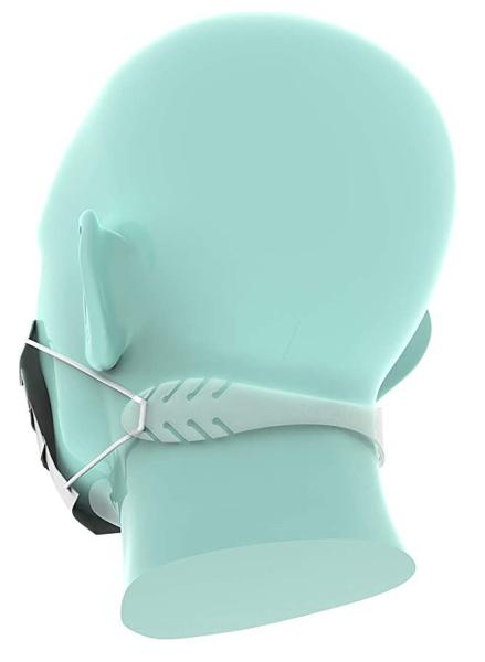 NEUTRAL Maskenhalter 479800130 transparent, PE 3 Stück