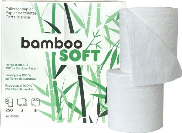 NEUTRAL Toilettenpapier Bamboosoft 80800 BAMBOOSOFT 8 Rollen