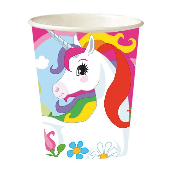 NEUTRAL Becher Einhorn 250ml 9902102-66 Papier 8 Stück