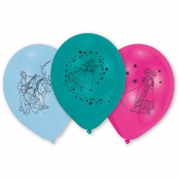 NEUTRAL Latexballons Frozen 10 Stk. 999366 pink, blau, türkis 25.4cm