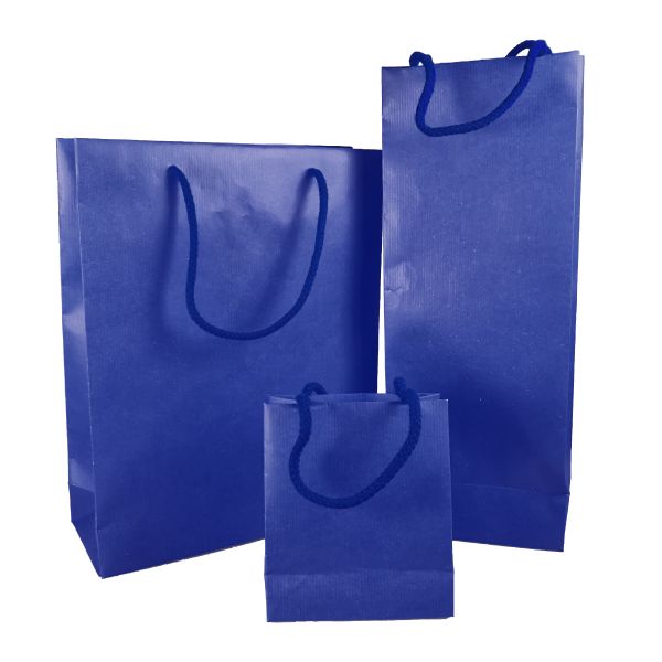 NEUTRAL Tragtaschen SPLENDOR S B12 blau, 12x6x14cm 10 Stück