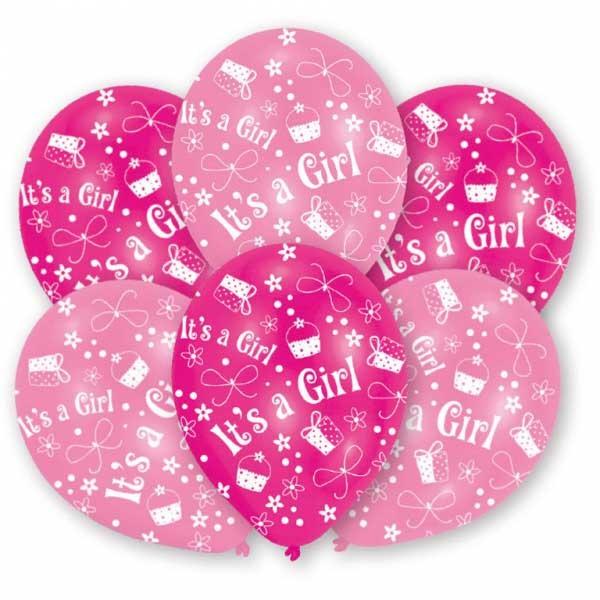 NEUTRAL Ballons It's a girl 6 Stk. INT995696 pink 27.5cm