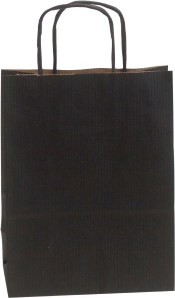 NEUTRAL Tragtaschen Allegra schwarz SDF16-798 Kraft,110g, 16x8x21cm 25 Stk.