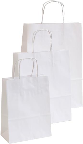 NEUTRAL Tragtaschen Allegra weiss SDS22-BIA Kraft,110g, 22x10x27cm 25 Stk.