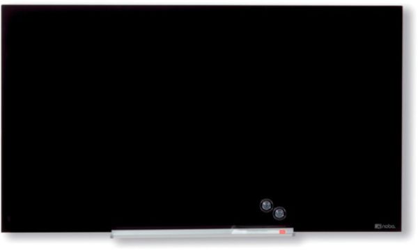 NOBO Whiteboard Premium Plus 1905179 Glas, schwarz, magn. 677x381mm