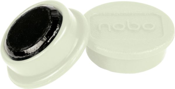 NOBO Magnet rund 13mm 1915287 weiss 10 Stück