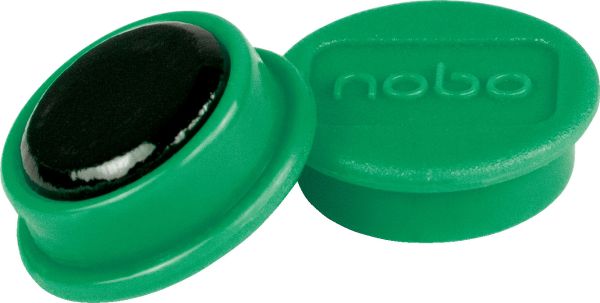 NOBO Magnet rund 13mm 1915289 grün 10 Stück