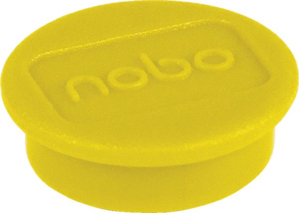 NOBO Magnet rund 24mm 1915295 gelb 10 Stück