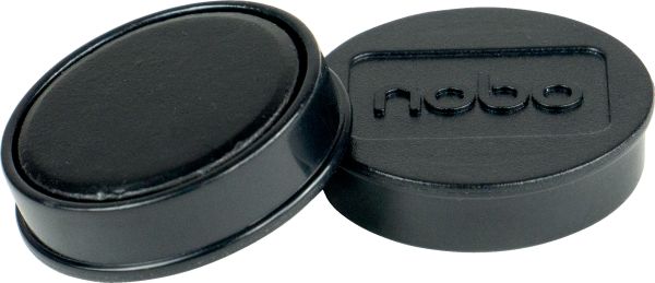 NOBO Magnet rund 32mm 1915298 schwarz 10 Stück