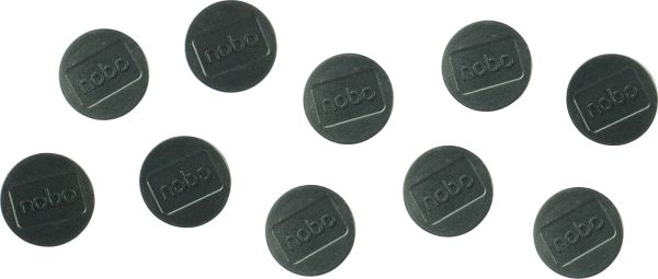 NOBO Magnet rund 32mm 1915298 schwarz 10 Stück