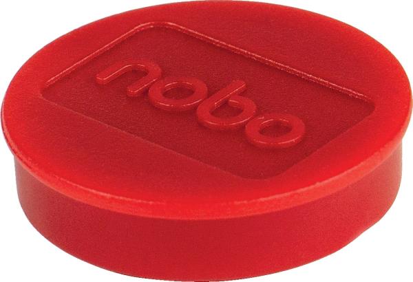 NOBO Magnet rund 32mm 1915300 rot 10 Stück