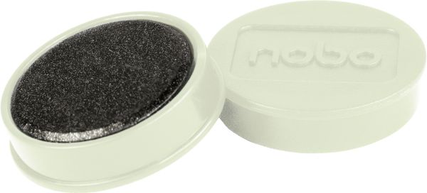 NOBO Magnet rund 32mm 1915301 weiss 10 Stück