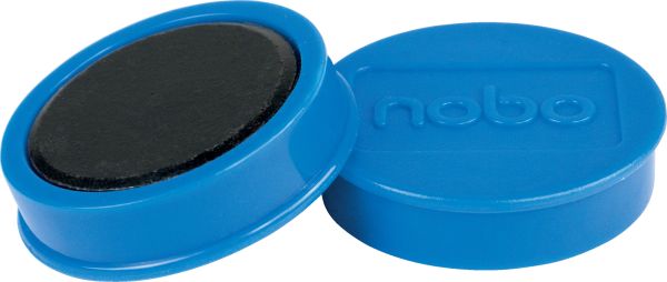 NOBO Magnet rund 38mm 1915306 blau 10 Stück