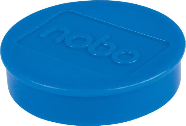 NOBO Magnet rund 38mm 1915306 blau 10 Stück