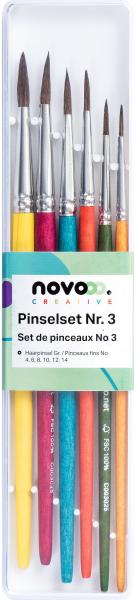 NOVOOO Pinselset Nr. 3 93942-9904 6-teilig