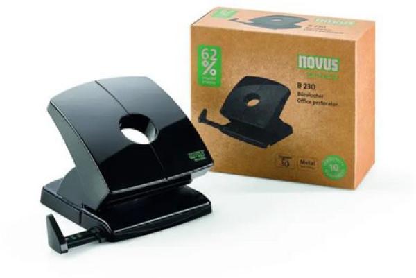 NOVUS Locher B 230 re+new B230 0250637 schwarz 30 Blatt