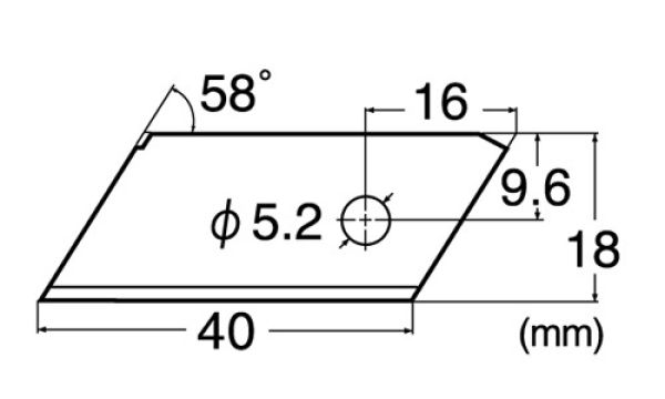 NT Klingen zu Cutter BZL200P Blister, 2 Stück