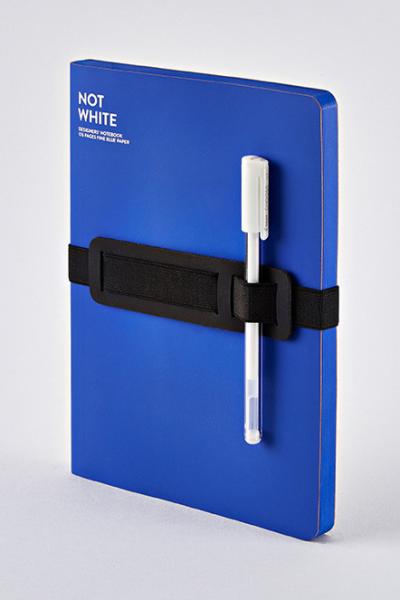 NUUNA Notizbuch Not White A5 54938 Blue,blanko,176 S.