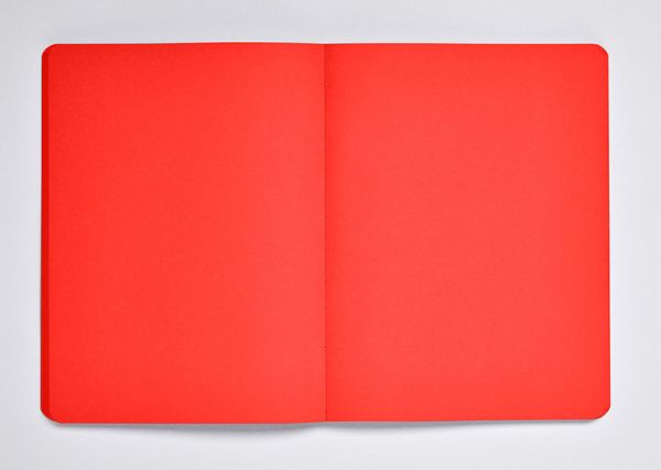 NUUNA Notizbuch Not White A5 55218 Red,blanko,176 S.