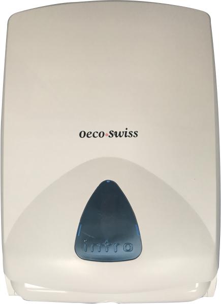 OECO SWISS Falthandtuch-Spender Slim 2181103 weiss, Kunststoff