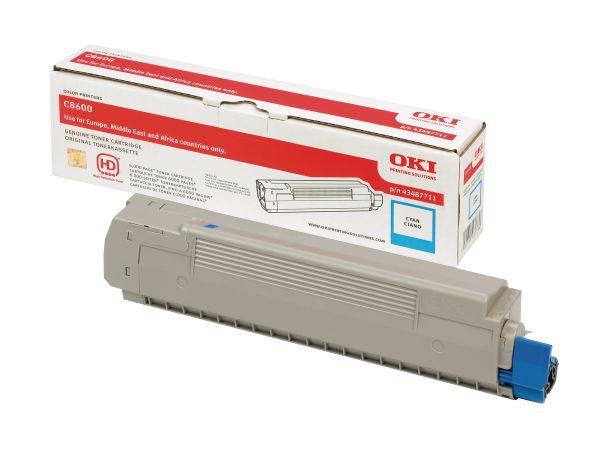 OKI Toner cyan 43487711 C8600 6000 Seiten