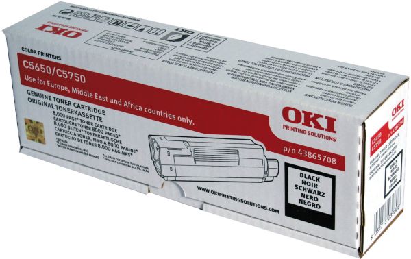 OKI Toner schwarz 43865708 C5650/5750 8000 Seiten