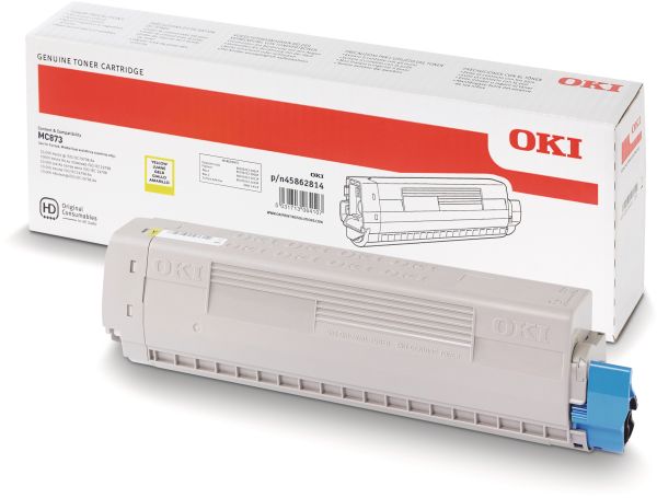 OKI Toner yellow 45862814 MC873 10'000 Seiten