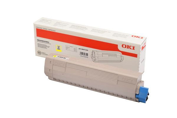 OKI Toner yellow 46471101 C823/C833/C843 7000 Seiten