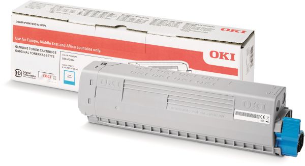 OKI Toner cyan 46861307 C834/844 10'000 Seiten