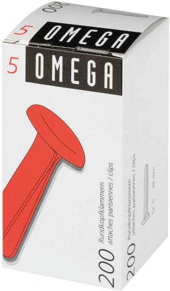 Omega rundkopfklammern 5 26mm 134020592 alu 100 stück - Omega-134020592-7610709001869