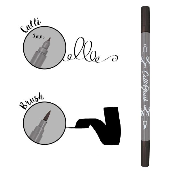 Online callibrush pen double tip 2mm 19052/6 schwarz - Online-19052-6-4014421190529-03