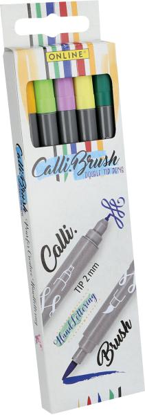 ONLINE Calli Brush Pens Spring Edit. 19134 5 Farben Double Tip, 2mm