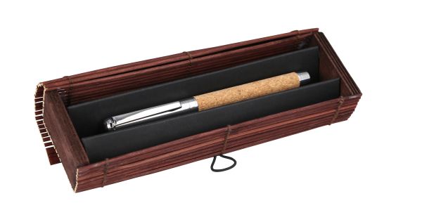 ONLINE Rollerball Cork Pen 30169 Bamboo Box