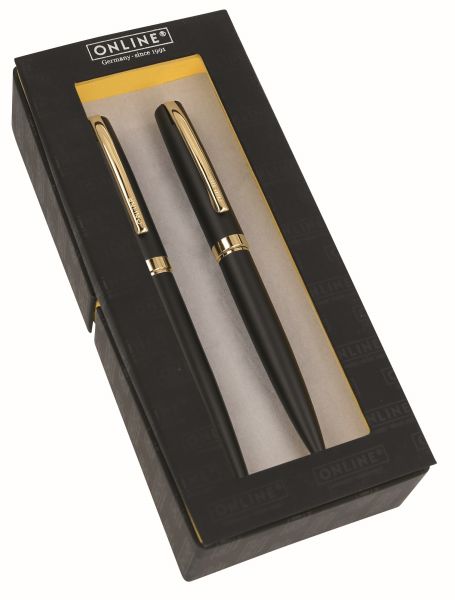 ONLINE Geschenkset Eleganza M 34597 black/gold, deco box