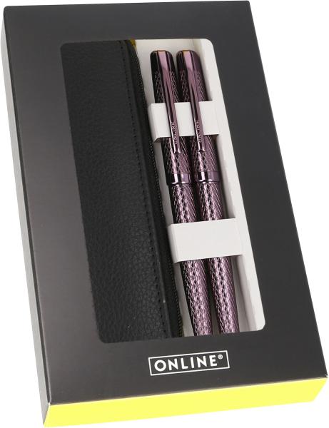 ONLINE Geschenkset Eleganza 34750 Diamond Wine, Lederetui