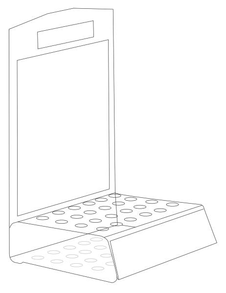 ONLINE Acryldisplay Stylus 91817 für 24 Pens, leer