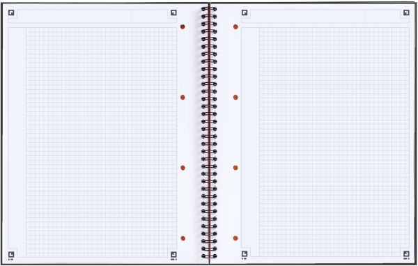 OXFORD Spiralbuch A4+ 100103664 kariert 5mm, 80g 80 Blatt