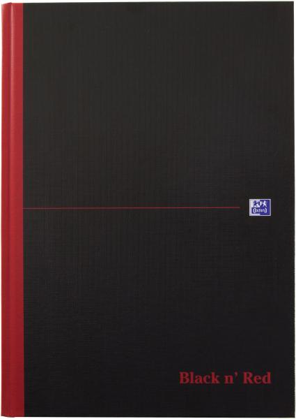 OXFORD Buch Black 'n Red A4 400047606 liniert, 90g 96 Blatt