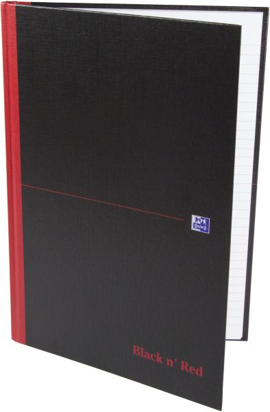 OXFORD Buch Black 'n Red A4 400047607 kariert, 90g 96 Blatt